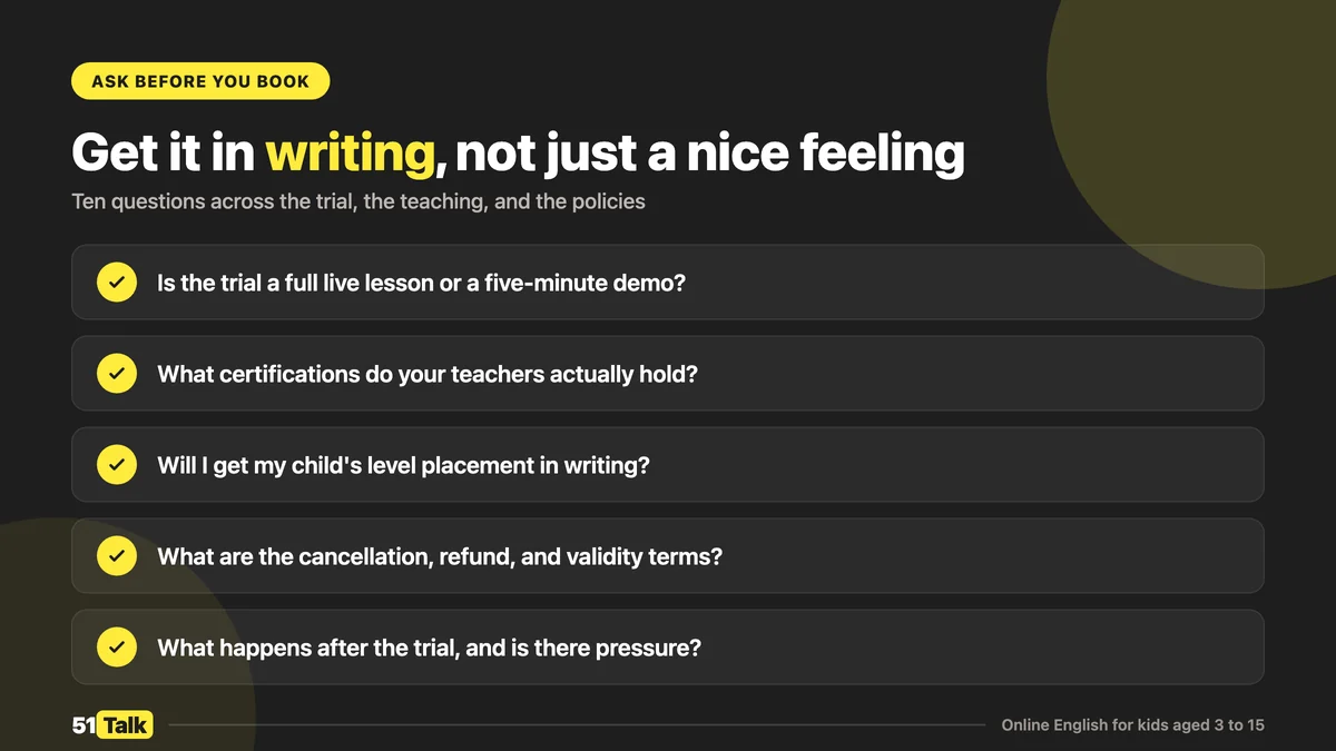 How 51Talk supports your child